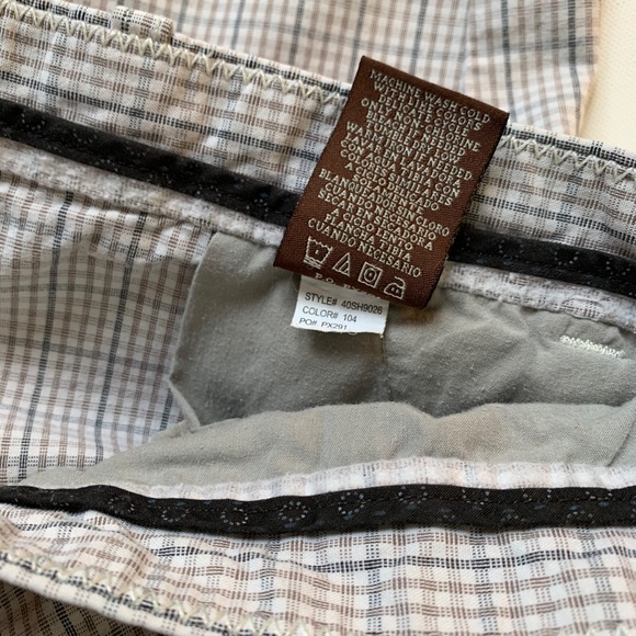 Perry Ellis men's checkered short sz: 38 - Picture 5 of 6